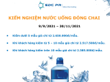 Kiểm nghiệm nước uống đóng chai